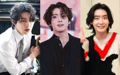5 sao nam lột xác visual nhờ để... tóc dài: Jungkook - Lee Dong Wook đẹp như tiên tử, đến Lee Jong Suk lại muốn ngã ngửa