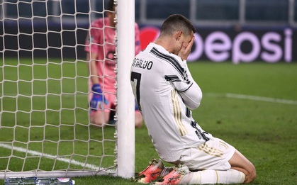 Ronaldo bị "ném đá" dữ dội vì "sợ bóng" khiến Juve cay đắng rời Champions League