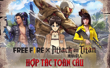 Game thủ Free Fire nhận về hàng loạt ưu đãi khủng từ sự kiện kết hợp cùng bộ anime nổi tiếng bậc nhất Attack on Titan