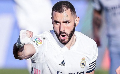 Siêu phẩm ở phút bù giờ giúp Real Madrid ngược dòng thắng kịch tính
