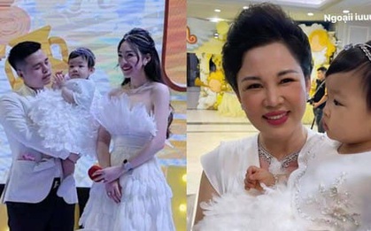 Cô dâu 200 cây vàng ở Nam Định tổ chức sinh nhật hoành tráng cho con gái nhưng nhan sắc đỉnh cao của bà ngoại mới đáng chú ý hơn cả