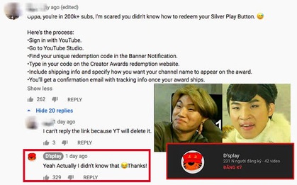 Được fan tận tình hướng dẫn nhận nút Bạc của YouTube nhưng câu trả lời của Daesung (BIGBANG) lại khiến fan "chán đời"
