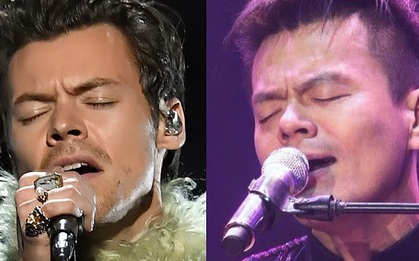 Knet phì cười vì tìm ra "anh em sinh đôi" của JYP hậu Grammy 2021, hoá ra là tình cũ Taylor Swift chứ ai!