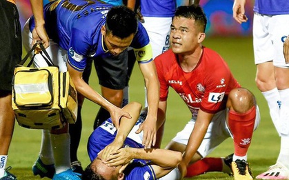 Luật mới của VFF: Hoàng Thịnh có thể bị cấm thi đấu 2 năm vì làm Hùng Dũng gãy chân