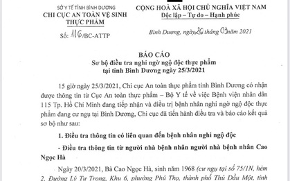 Bình Dương: Báo cáo về vụ nghi ngộ độc pate chay khiến một người tử vong, 5 người nguy kịch