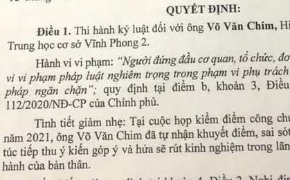 Giáng chức hiệu trưởng để giáo viên "làm bậy" với nữ sinh lớp 9