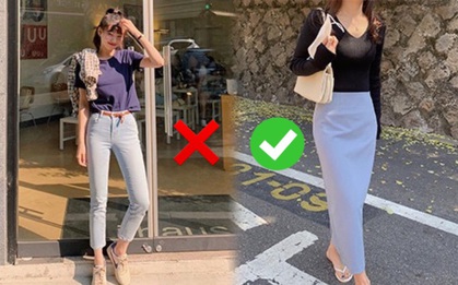 Chân vòng kiềng đừng mặc quần skinny mà hãy kết thân với kiểu quần và chân váy này