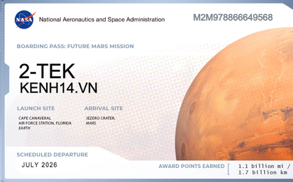 NASA "bật đèn xanh" cho bất kỳ ai cũng có thể gửi tên mình lên Sao Hỏa, cách thực hiện chỉ trong một nốt nhạc!