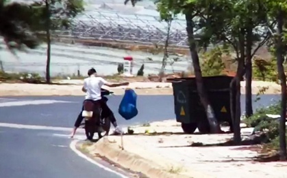 Bị phạt nguội tiền triệu vì xả rác ngay cạnh... thùng rác