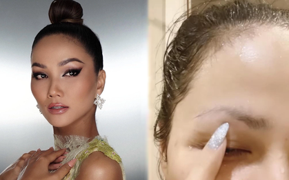 Mất 3 năm H'Hen Niê mới kẻ được lông mày chuẩn chỉnh, nhưng chỉ một giây cạo quá tay mà lẹm nguyên một mảng