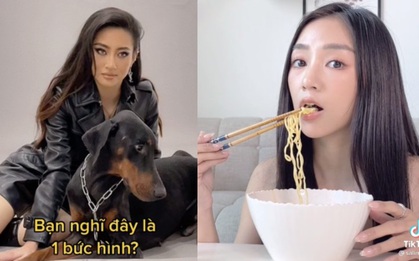 Hoa hậu Lương Thuỳ Linh, hotgirl Salim rầm rộ "đu trend" mới TikTok, tưởng "dễ xơi" nhưng thật ra lại khó nhằn!