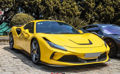 Ferrari F8 Spider của nữ doanh nhân cà phê 9x nâng cấp hàng loạt "đồ chơi" hàng hiệu