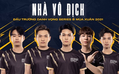 Chính thức: B2F Gaming vô địch ĐTDV Series B, nắm tay HEAVY trở lại giải đấu Liên Quân số 1 Việt Nam