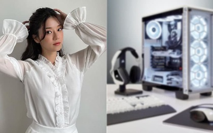 Vừa "đại náo" rank Liên Quân Mobile xong, Hoàng Yến Chibi bất ngờ khoe dàn PC mới cực chiến, lại sắp "cày game" mới hay gì?