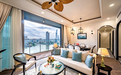 Căn hộ Indochine ăn điểm với cách phối màu cực tinh tế, phòng ngủ chuẩn khách sạn 5 sao với view "đỉnh"