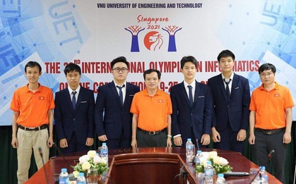 4/4 thí sinh đội tuyển Olympic Tin học Quốc tế năm 2021 đoạt Huy chương Bạc