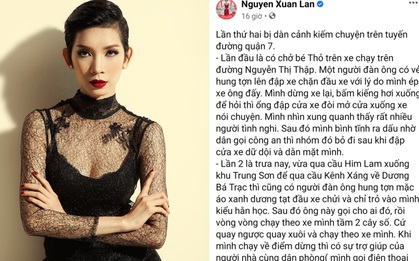 Xuân Lan bị cướp dàn cảnh đập xe, truy đuổi trên đường, dàn sao Việt vô cùng hoang mang