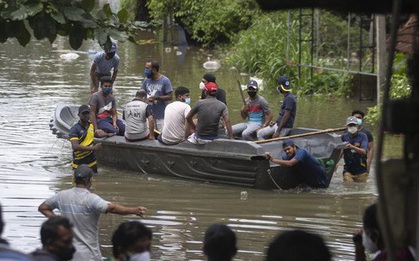 Lũ lụt và sạt lở đất gây thiệt hại nặng nề ở Sri Lanka, 14 người thiệt mạng