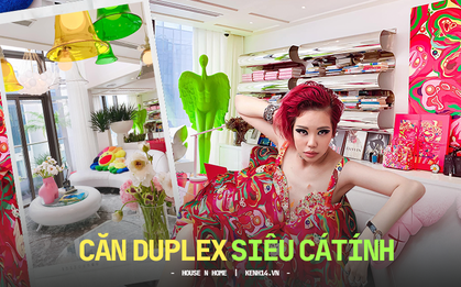 Căn duplex siêu cá tính của nhà thiết kế: Chơi toàn màu rực rỡ, ai ngắm cũng phải thốt lên "không đụng hàng"