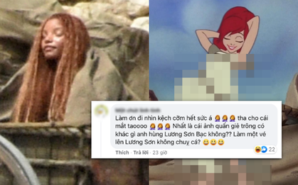 Nguyên tác của Nàng Tiên Cá trông thế nào mà hình hậu trường bị gọi là "anh hùng Lương Sơn Bạc"?