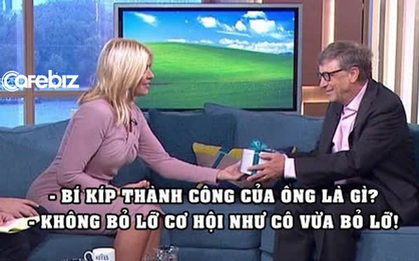 Tặng nữ MC tấm séc muốn điền bao tiền tùy ý nhưng bị từ chối, Bill Gates dạy cô bài học thấm thía: Đừng bao giờ bỏ lỡ cơ hội!