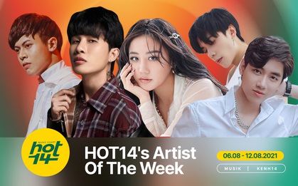 Giữa bão scandal, Jack tiếp tục trượt hạng trước K-ICM, Văn Mai Hương và Quang Hùng MasterD ở HOT14's Artist Of The Week