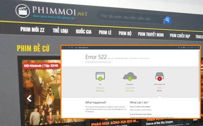 Vừa hồi sinh nửa ngày, "vua lì đòn" Phimmoi.net tiếp tục bị "bay màu"