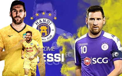 MXH Việt Nam "dậy sóng" với ảnh Messi trong màu áo CLB Hà Nội, HAGL, Sông Lam Nghệ An... cực kỳ hài hước!