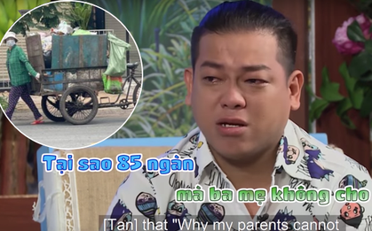 Nam diễn viên đăng ảnh mẹ ruột làm lao công thu gom rác: Phải nghỉ học từ lớp 9, trách ba mẹ chỉ 85 nghìn mà không cho!