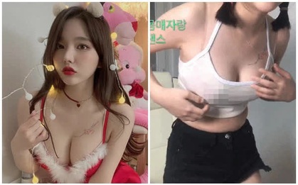 Mặc áo bó sát rồi thả rông lên sóng, nữ streamer xinh đẹp khiến người xem ức chế khi cố tình "lộ hàng" 1 giây rồi vội che đậy