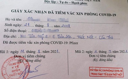 Thông tin mới vụ 57 trẻ dưới 18 tuổi ở Cần Thơ được tiêm vắc xin COVID-19