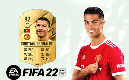 Vừa về MU, Ronaldo lập tức bị tụt hạng trong FIFA 22