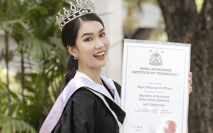 Á hậu học vấn khủng nhất Vbiz: Vừa tốt nghiệp thủ khoa ĐH RMIT, nay nhận học bổng Thạc sĩ Thương mại Toàn cầu
