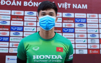 Thủ môn Văn Hoàng giữ kín thông tin mật của ĐT Việt Nam trước trận gặp ĐT Trung Quốc