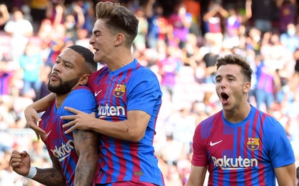 Truyền nhân của Messi trở lại và ghi bàn, Barcelona thắng tưng bừng sau chuỗi ngày u ám