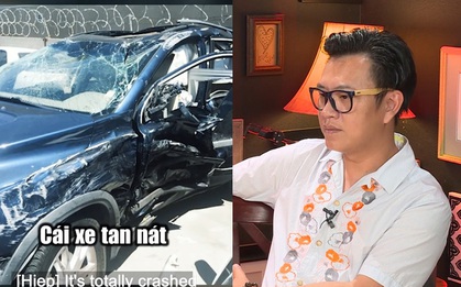 Ca sĩ Hoàng Hiệp kể gặp tai nạn kinh hoàng tại Mỹ, cận kề cái chết, xe tan nát, bẹp dúm, lộn mấy vòng