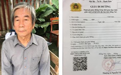 Cụ ông làm giả hàng loạt giấy đi đường và giấy chứng nhận tiêm vắc xin