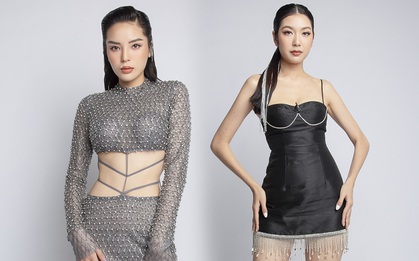 Kỳ Duyên khoe eo với trang phục hiểm hóc bên Thúy Vân sexy với váy ngắn ôm sát