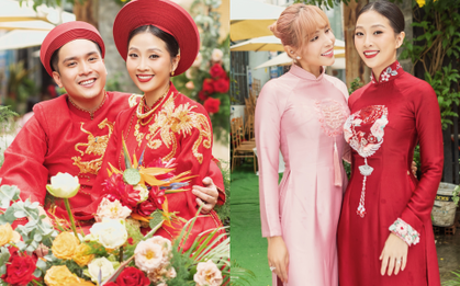 MC Liêu Hà Trinh dịu dàng trong lễ gia tiên, Khả Như và hội bạn thân làm phụ dâu