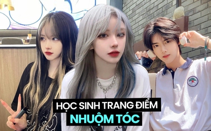 Học sinh trang điểm, nhuộm tóc khi đến trường: Cấm hay không?