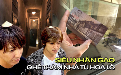 Diễn viên "Siêu Nhân Gao", nhân vật tuổi thơ của nhiều người bất ngờ ghé thăm Hà Nội, đi cả Nhà tù Hoả Lò