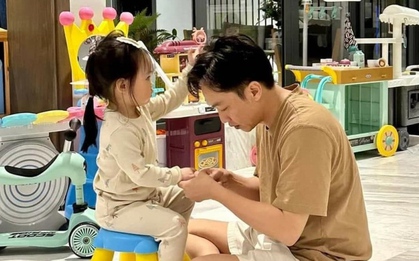Cường Đô La khoe ảnh “làm nail” cho con gái, cộng đồng mạng khen ngợi hết lời