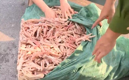 Phát hiện hơn 3 tấn chân gà bẩn chuẩn bị tuồn ra thị trường
