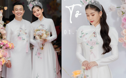 Lễ vu quy của Hoa hậu Ngân Anh: Cô dâu - chú rể ngọt ngào, đón dâu bằng xe bạc tỷ