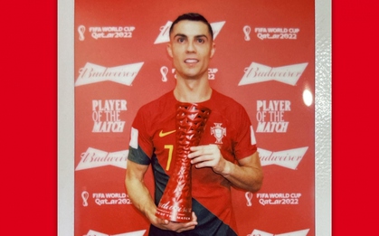 Ronaldo khiêm tốn khi được vinh danh sau trận thắng Ghana