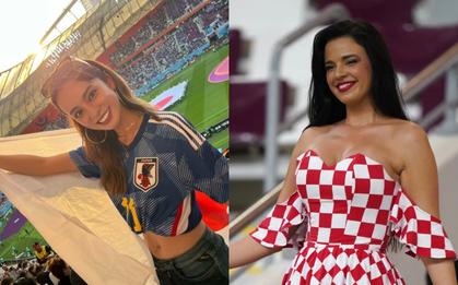 Ngắm những "nữ thần" trên khán đài cổ vũ World Cup 2022