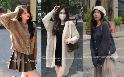 Cập nhật các mẫu áo cardigan mới nhất tại các cửa hàng thời trang