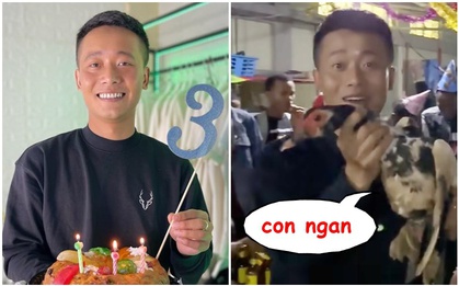 Quang Linh Vlogs nhận loạt quà sinh nhật cây nhà lá vườn, nhưng vẫn xúc động nhất vì món quà của Hoa hậu Thuỳ Tiên