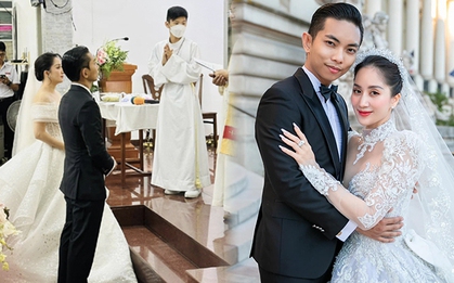 Khánh Thi - Phan Hiển tổ chức hôn lễ ở nhà thờ, hé lộ thêm loạt ảnh cưới cực xịn