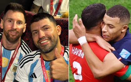 Tình bạn diệu kỳ tại World Cup 2022: Aguero là điểm tựa tinh thần cho Messi, Mbappé và Hakimi thực hiện lời hẹn đặc biệt